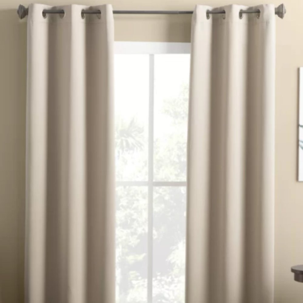 Wayfair Basics Solid Blackout Grommet Single Curta